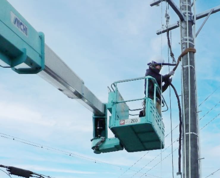 受変電設備工事を行うイメージ